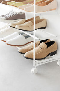 Tower kenkäteline 5 tasoa valkoinen