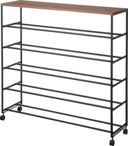 Tower kenkäteline 5 tasoa musta