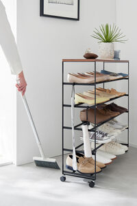 Tower kenkäteline 5 tasoa musta