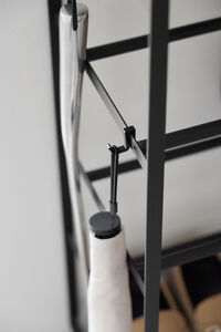 Tower kenkäteline 5 tasoa musta