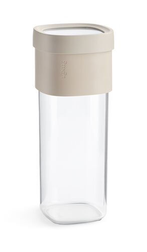 Flip säilytyspurkki L vaalea beige