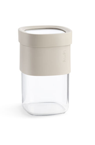 Flip säilytyspurkki M vaalea beige