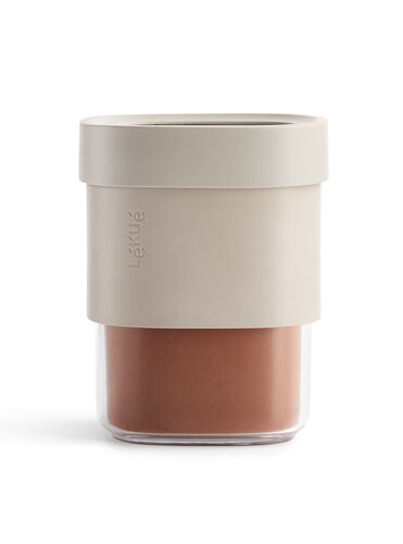 Flip säilytyspurkki M vaalea beige