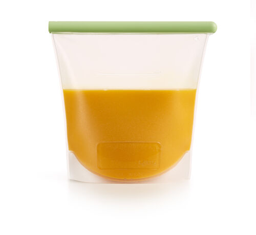 Suljettava silikonipussi 1,5 l