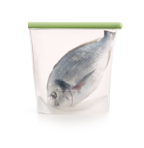 Suljettava silikonipussi 1,5 l
