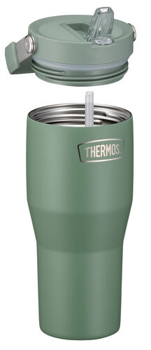 Flip Straw termosmuki 0,85 l vihreä