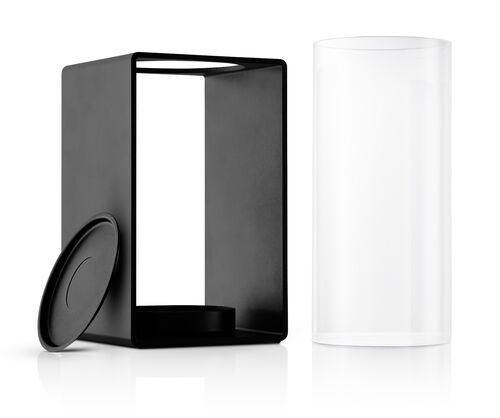 Lyhty Glow 18 cm musta