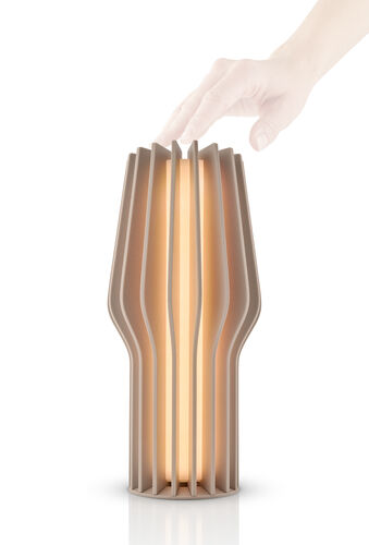 Pöytävalaisin Radiant Pearl beige