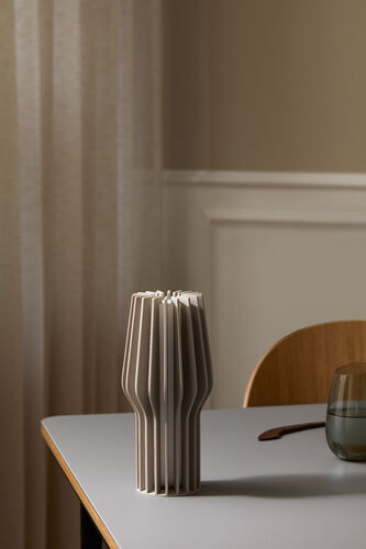Pöytävalaisin Radiant Pearl beige