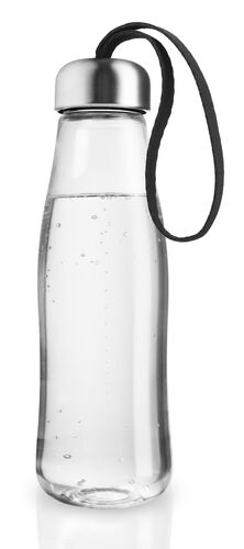 Juomapullo lasia 0,5 l musta