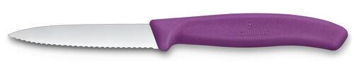 Kuorimaveitsi 8cm sahalaita violett