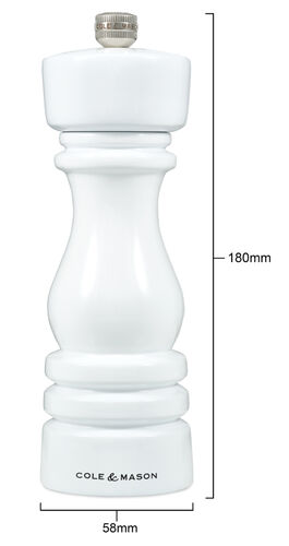 London suolamylly 18 cm White Gloss