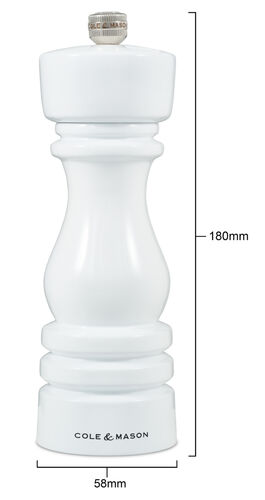 London pippurimylly 18cm White Glos