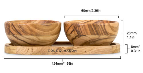 Portobello maustekulhot Olive Wood