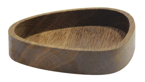 Lasinalusteline Curve Smoked Oak
