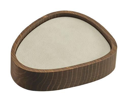 Lasinalusteline Curve Smoked Oak