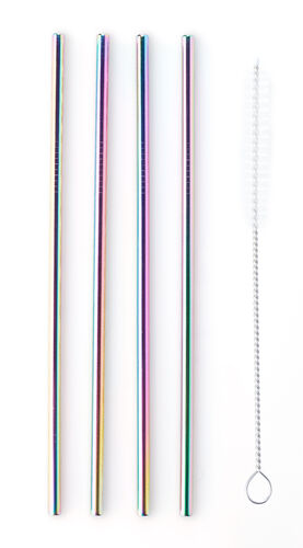 Metallipillit 4kpl+p.harja rainbow