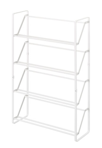 Frame kenkäteline 4 tasoa valk.