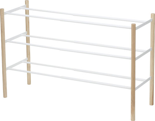 Plain kenkäteline pidennettävä valk