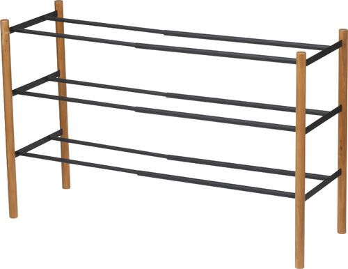 Plain kenkäteline pidennettävä must