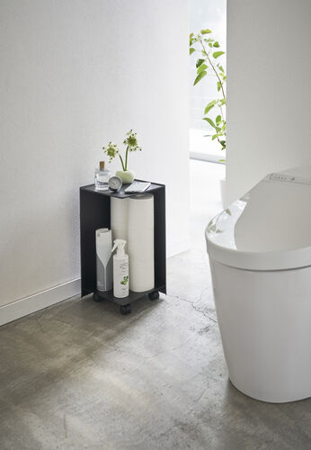Tower WC-paperisäilytin musta