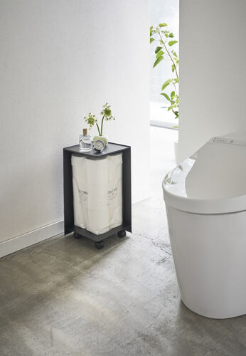 Tower WC-paperisäilytin musta